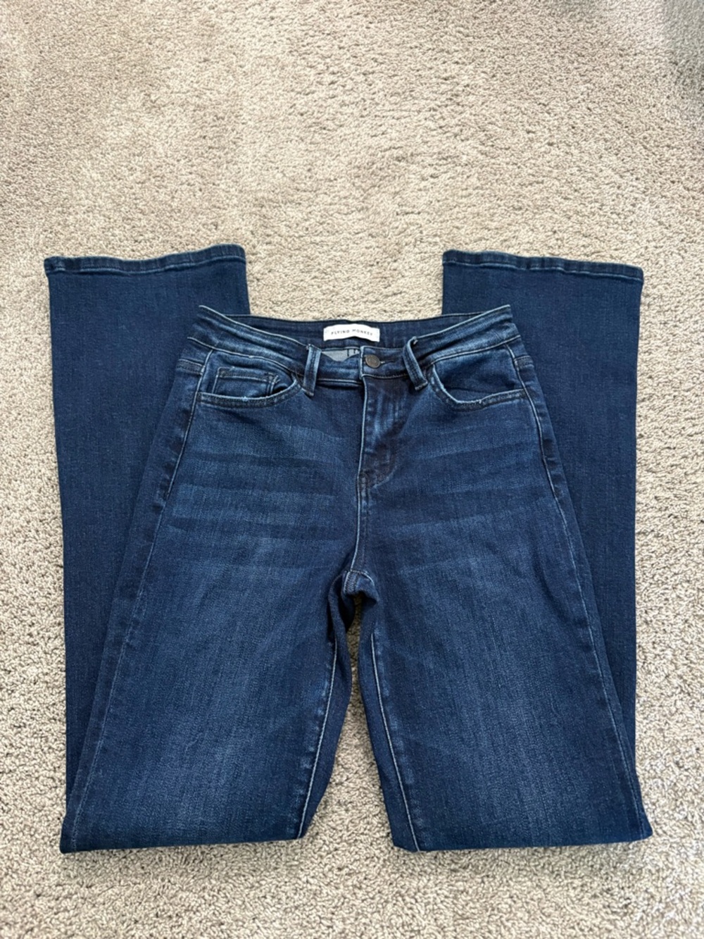 Flying Monkey high-rise, Indigo Bootcut Jean Size 27 - Picture 2 of 6